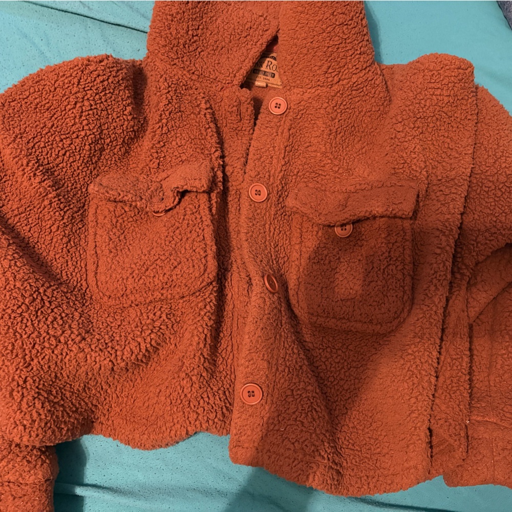 Rose Cozy Sherpa Cardigan